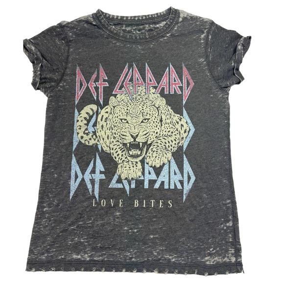 Recycled Karma NWOT Def Leppard Love Bites Tee - Size‎ S - Picture 1 of 2